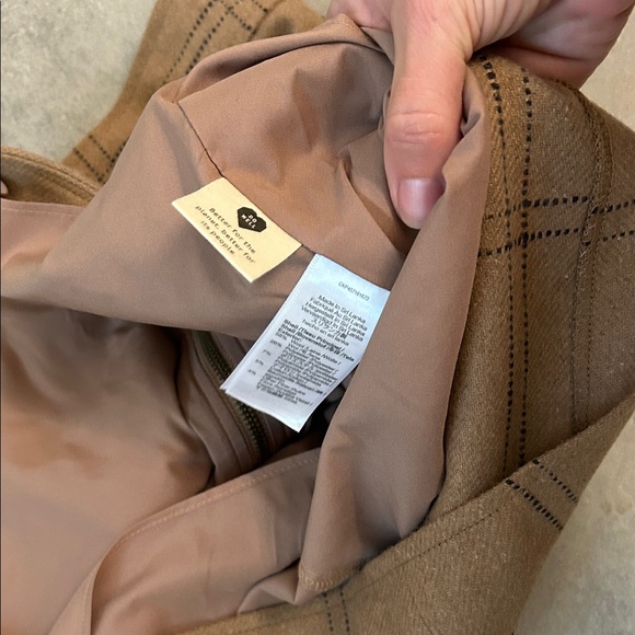 Madewell Wool Tan Lined Skirt Size 2 Excellent condition! - Picture 3 of 5